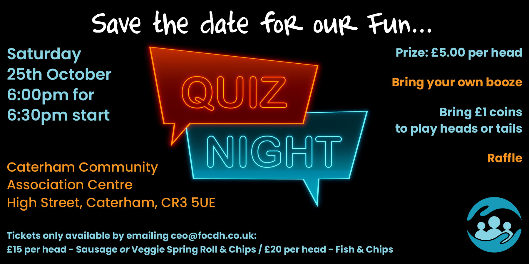 Quiz Night, Saturday 25th October 2025