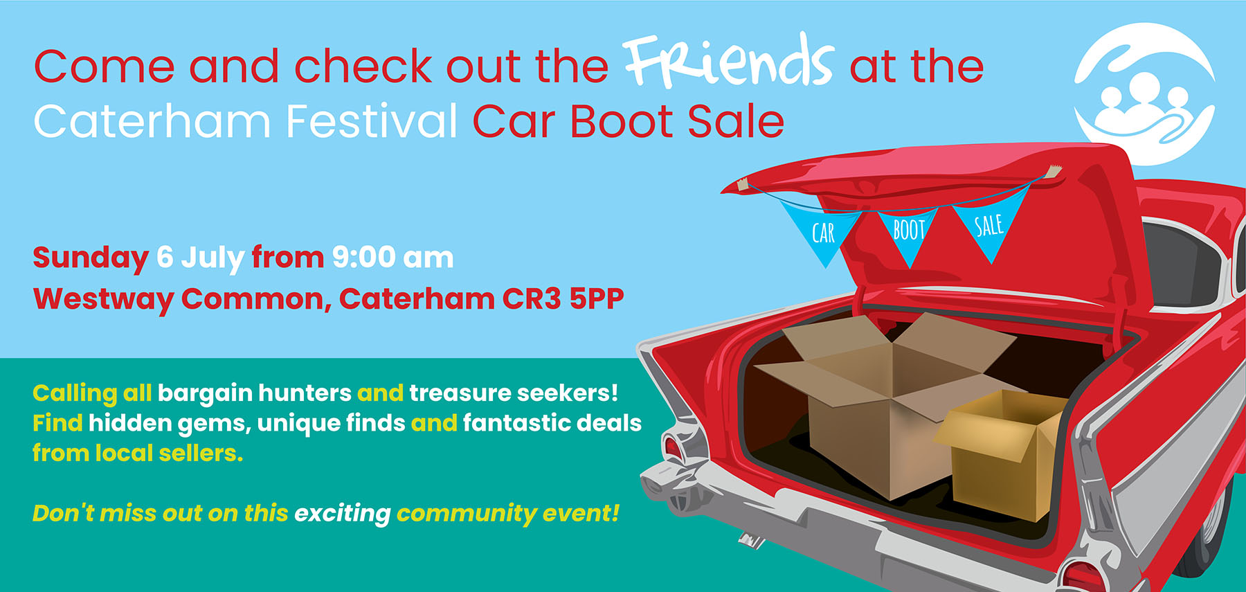 Caterham Festival Car Boot Sale, 6th July 2025